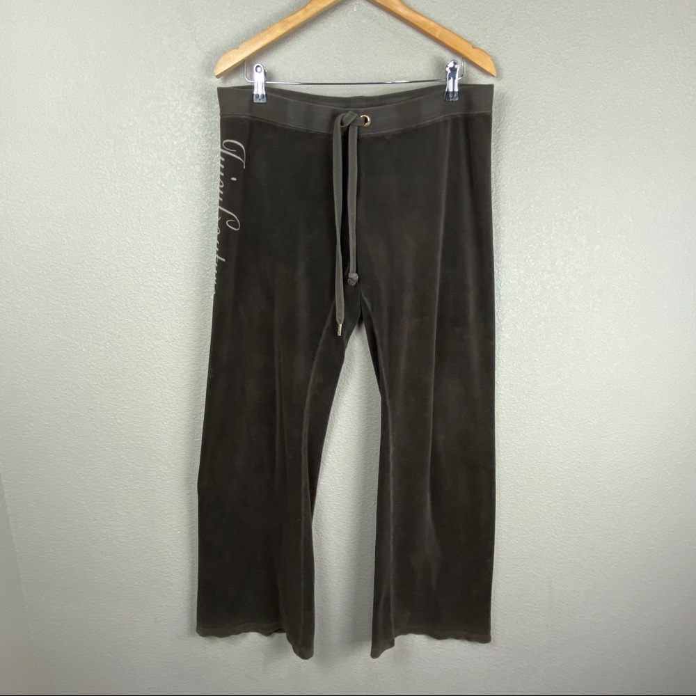 Juicy Couture large velour track lounge pants